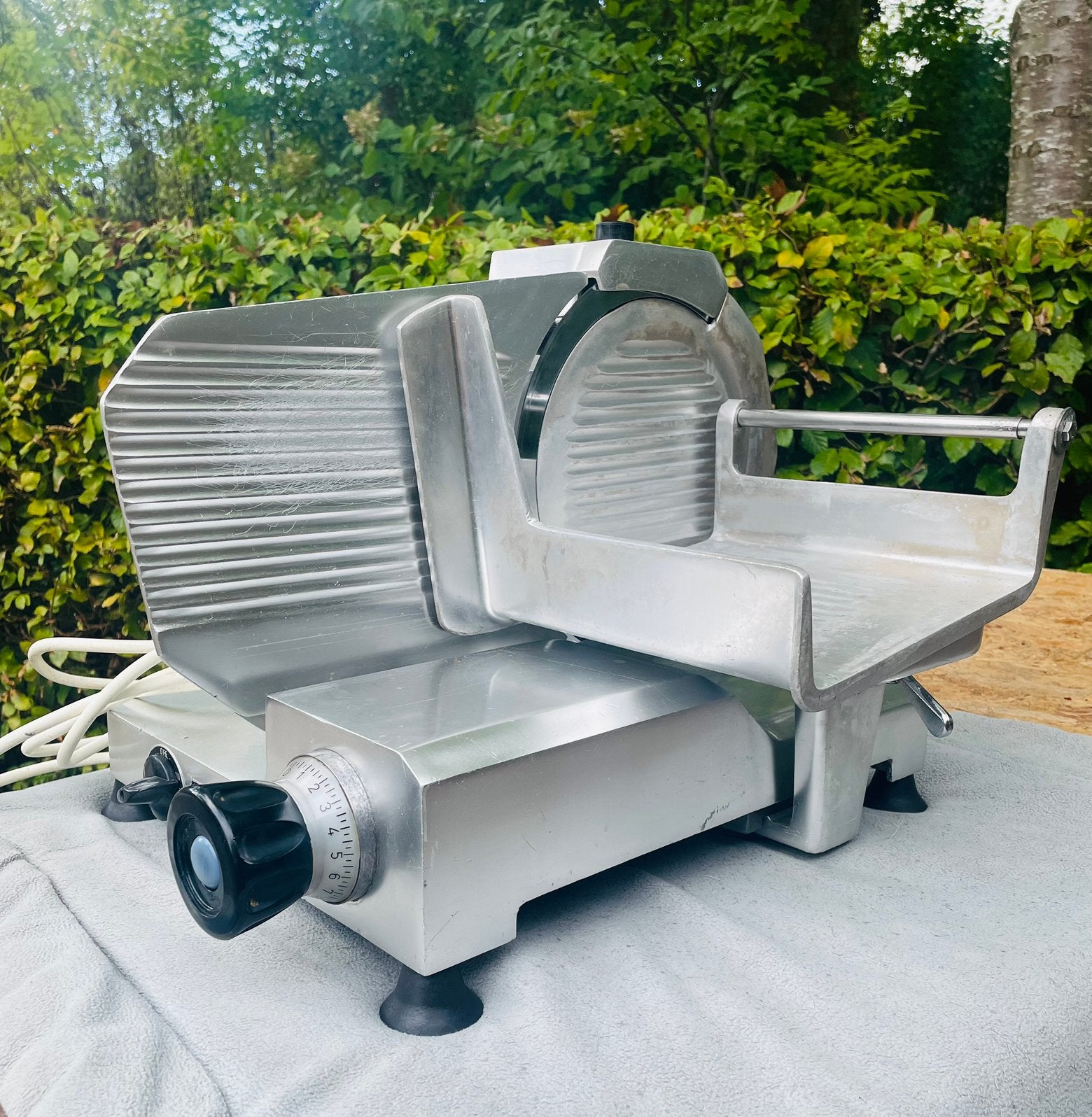 Berkel roobuuste betrouwbare snijmachine uit de jaren 80, Ophalen, Gebruikt, Zilver, Metaal