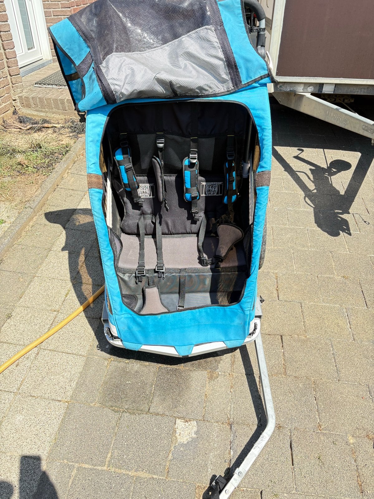 KidsCab fietskar/buggy compleet, Ophalen, Gebruikt, Opvouwbaar, Kinderkar