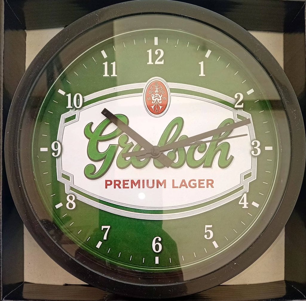 Wandklok Grolsch of Hertogjan, Ophalen of Verzenden, Nieuw, Wandklok
