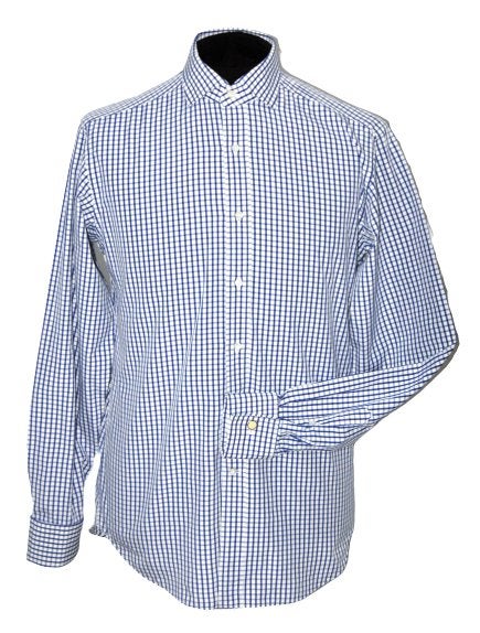 Nieuw Pauw geruit dubbel manchet overhemd, Mt. L, Nieuw, Pauw Men, Halswijdte 41/42 (L), Verzenden