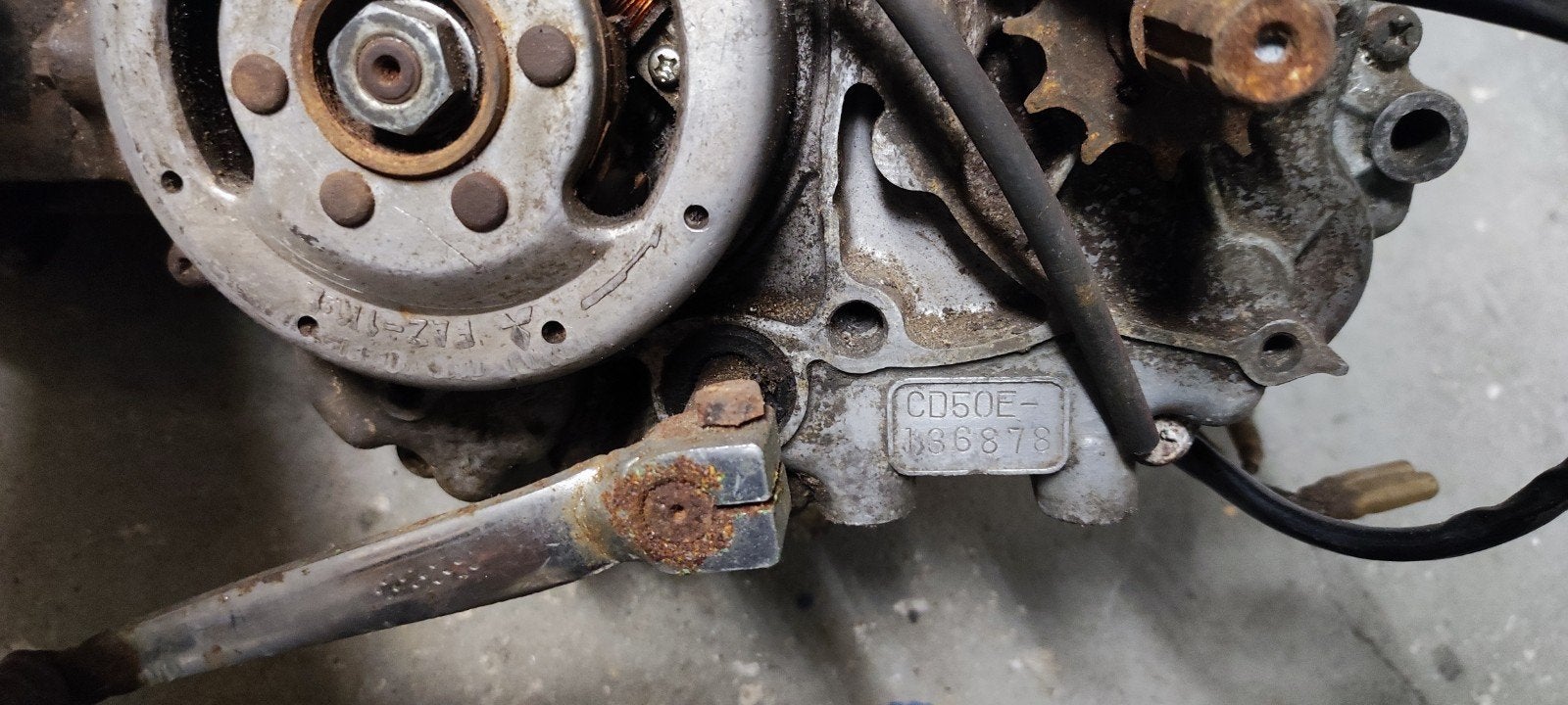 Honda CD50 motorblok, Ophalen, Gebruikt, Blok, Overige merken