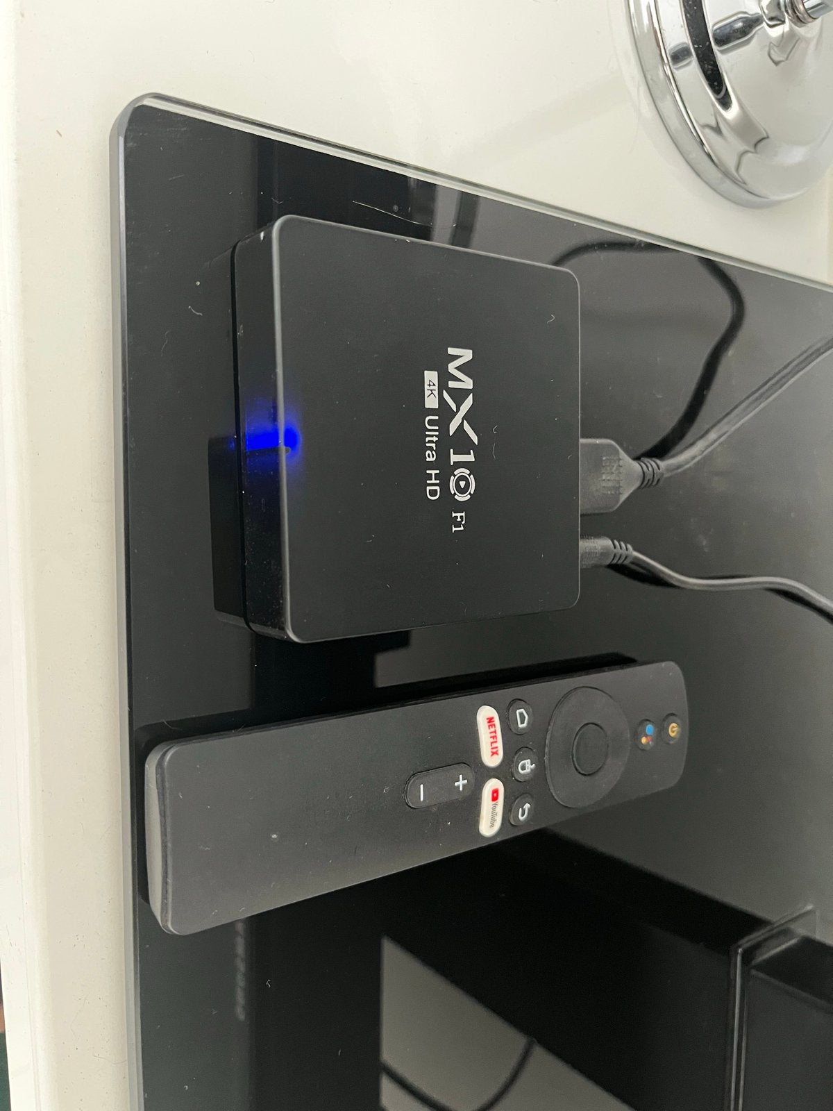 IPTV BOX - MX10 F1 4K Ultra HD Android TV Box, Ophalen of Verzenden, Zo goed als nieuw, HDMI, Zonder harde schijf