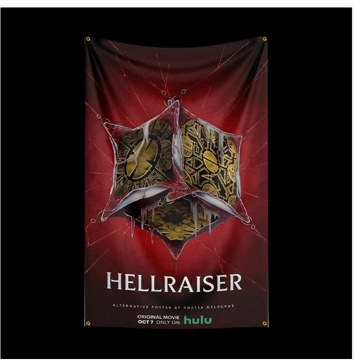 Grote vlaggen Hellraiser (150x90cm), Ophalen of Verzenden, Nieuw
