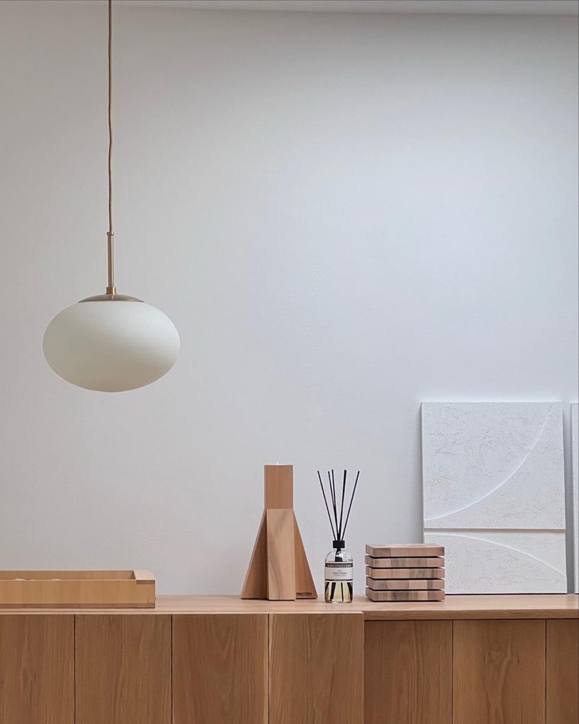 House Doctor HD opal Hanglamp, Ophalen of Verzenden, Modern, Minder dan 50 cm, Glas