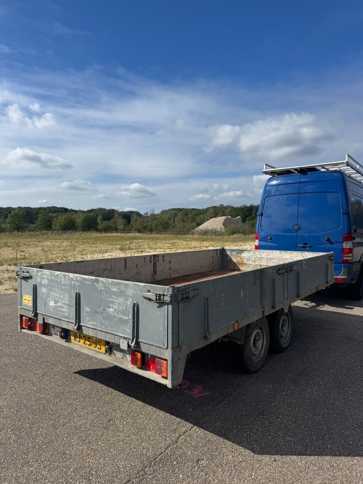 Stevige aanhanger 4x2m met 2000kg laadvermogen, Ophalen, Gebruikt