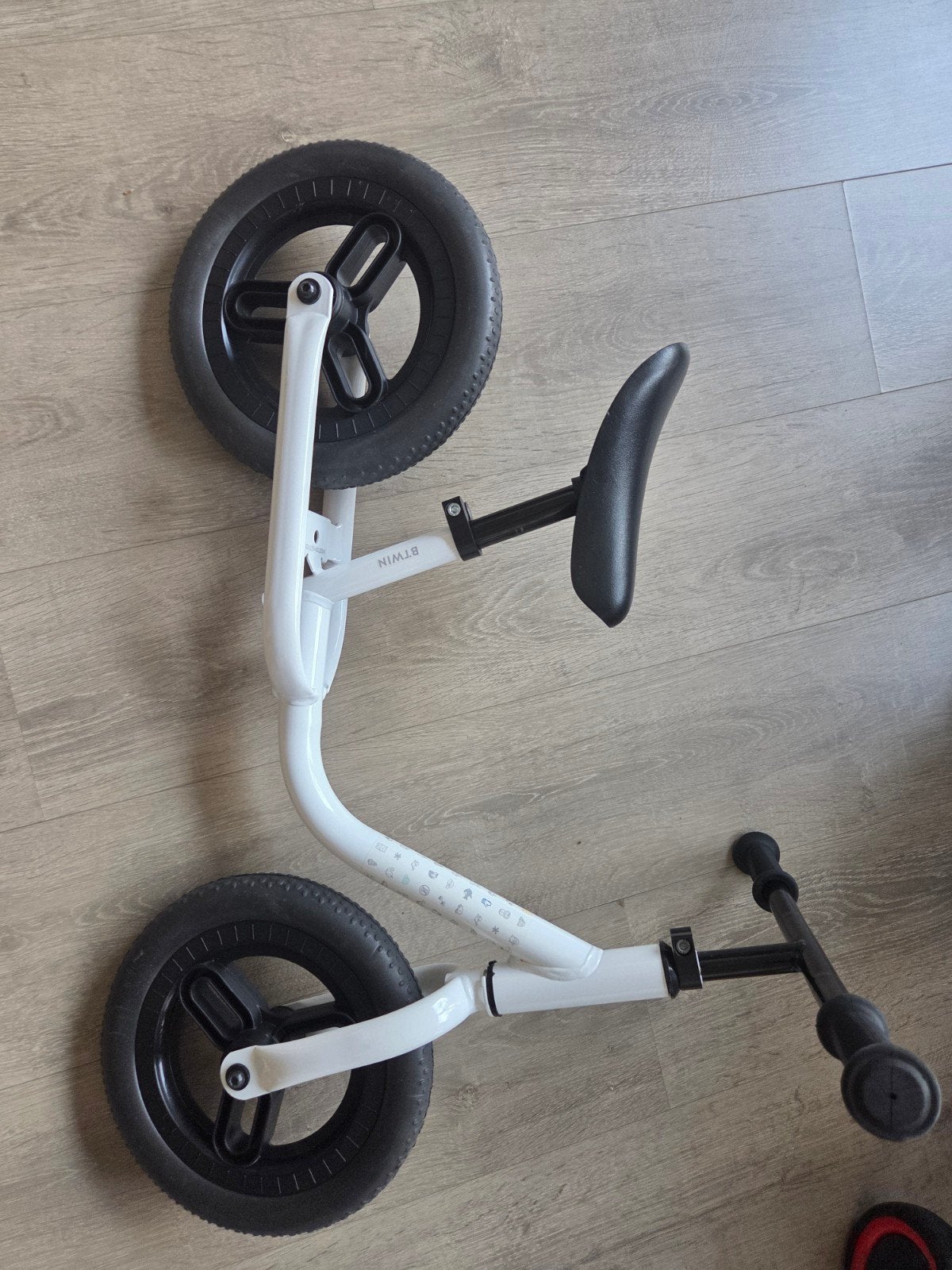B'Twin loopfiets Learn 100 wit - Ideaal voor jonge beginners, Ophalen, Gebruikt, Minder dan 16 inch, B'Twin
