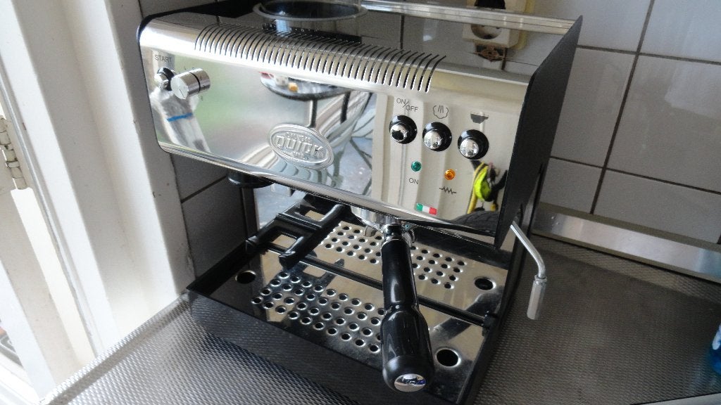 Espresso machine QuickMill 2835 en extras, Espresso apparaat, Ophalen of Verzenden, Zo goed als nieuw, Afneembaar waterreservoir