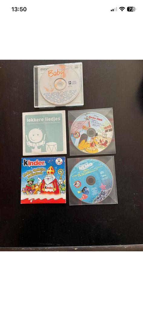 5 CD’s met kinderliedjes (sinterklaas/Nemo/moeder pluto/baby, Cd's en Dvd's, Cd's | Kinderen en Jeugd, Ophalen of Verzenden, Zo goed als nieuw