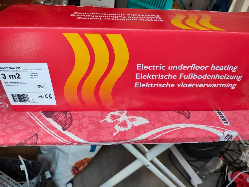 Magnum 3m2 elektrische vloerverwarming met wifi controller, Ophalen, Nieuw, 200 tot 500 watt, Overige typen