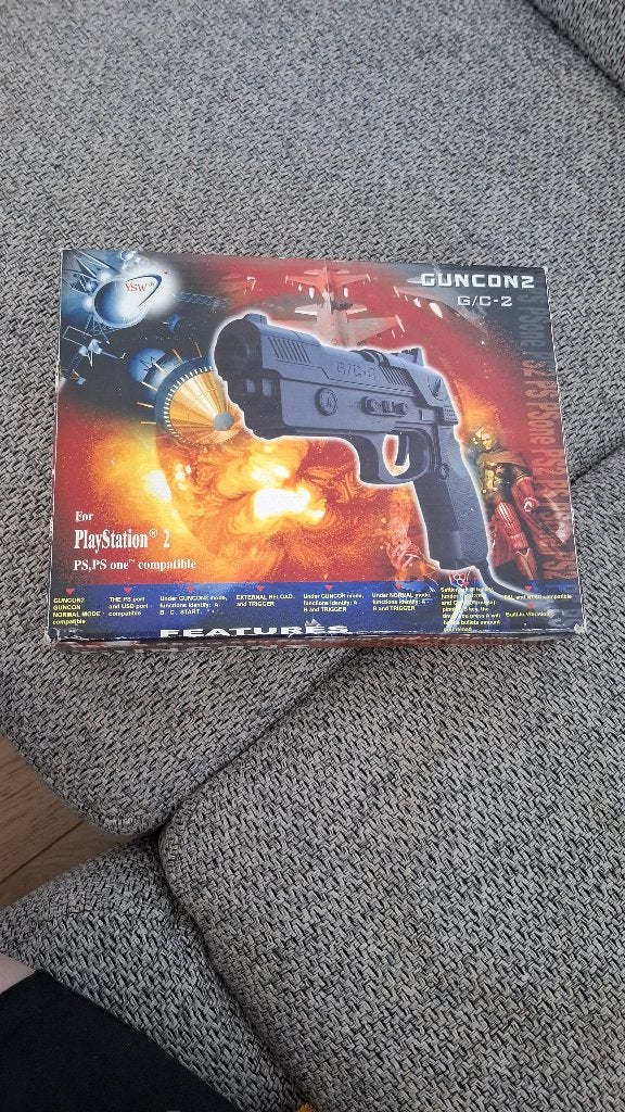 Guncon2 PS2, Ophalen of Verzenden, Zo goed als nieuw, Pistool, PlayStation 2