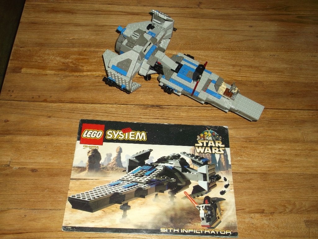 LEGO Star Wars 7151 Sith Infiltrator, Gebruikt, Lego, Ophalen of Verzenden, Compleet