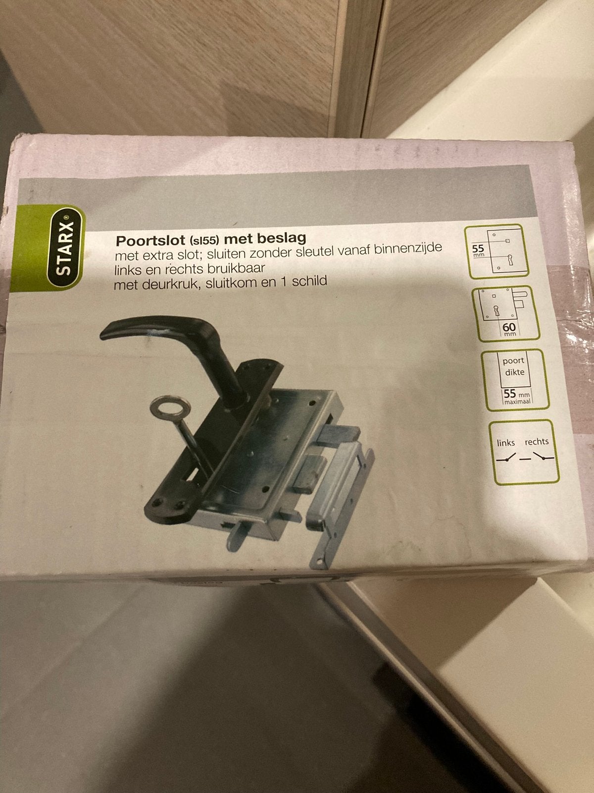 STARX poortslot nieuw in doos., Ophalen of Verzenden, Nieuw, IJzer, Slot