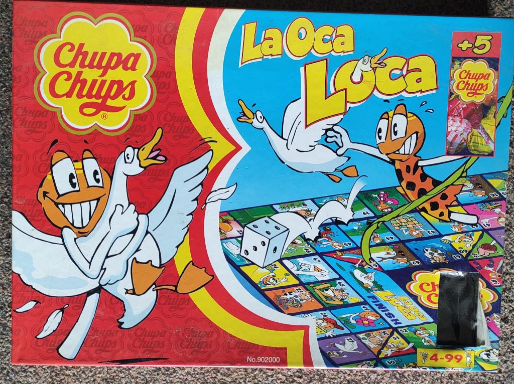 groot ganzenbord spel CHUPA CHUPS LaOca Loca, Een of twee spelers, Ophalen of Verzenden, Zo goed als nieuw