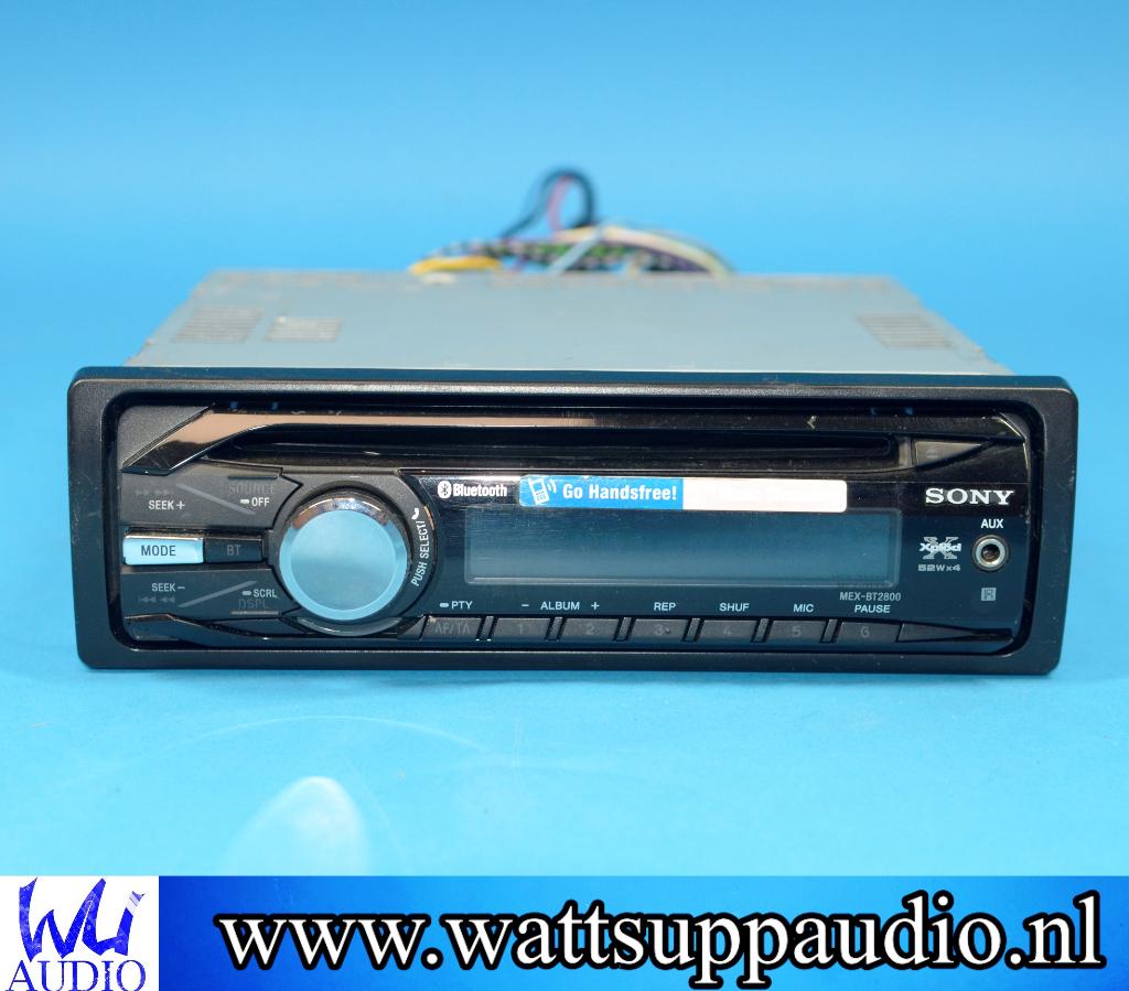 SONY MEX-BT2800 XPLOD Headunit CD/AUX/BT Autoradio, Gebruikt, ., Ophalen of Verzenden, .