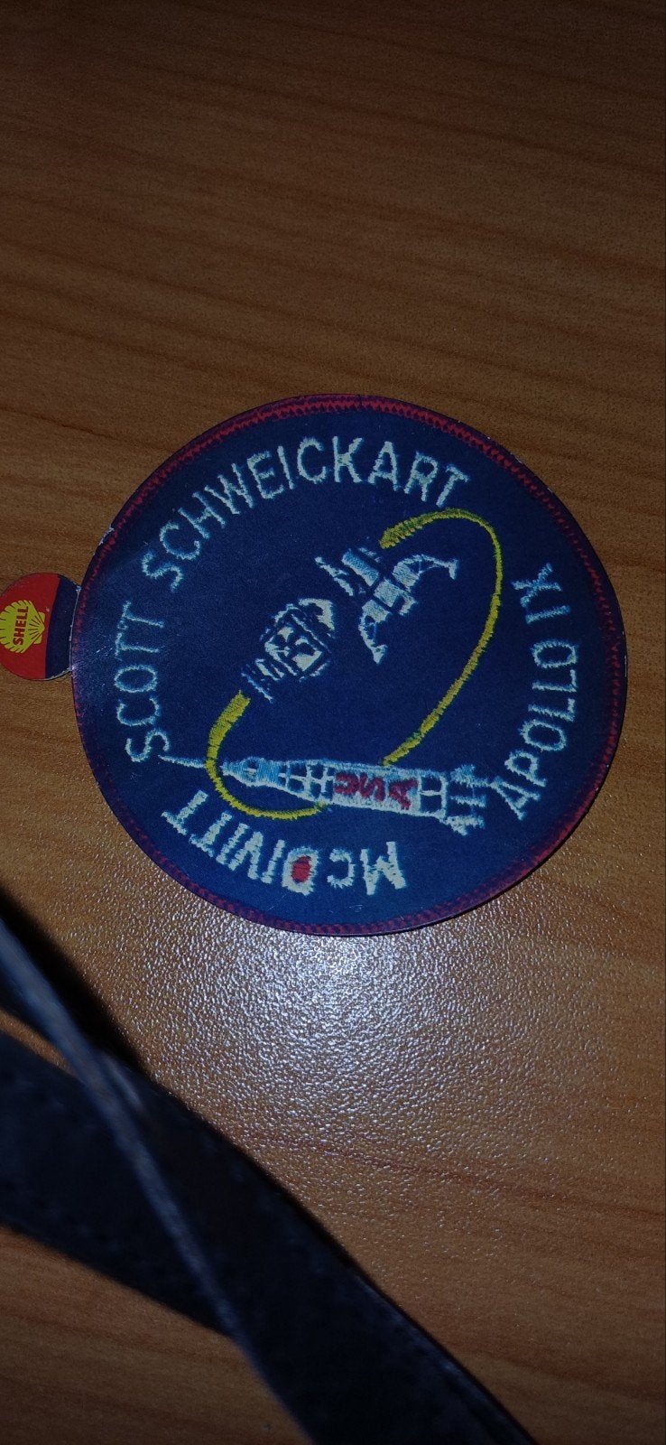 Vintage Apollo 9 Shell Sticker - Scott Schweickart McDivitt, Verzamelen, Ophalen of Verzenden, Gebruikt, Overige typen