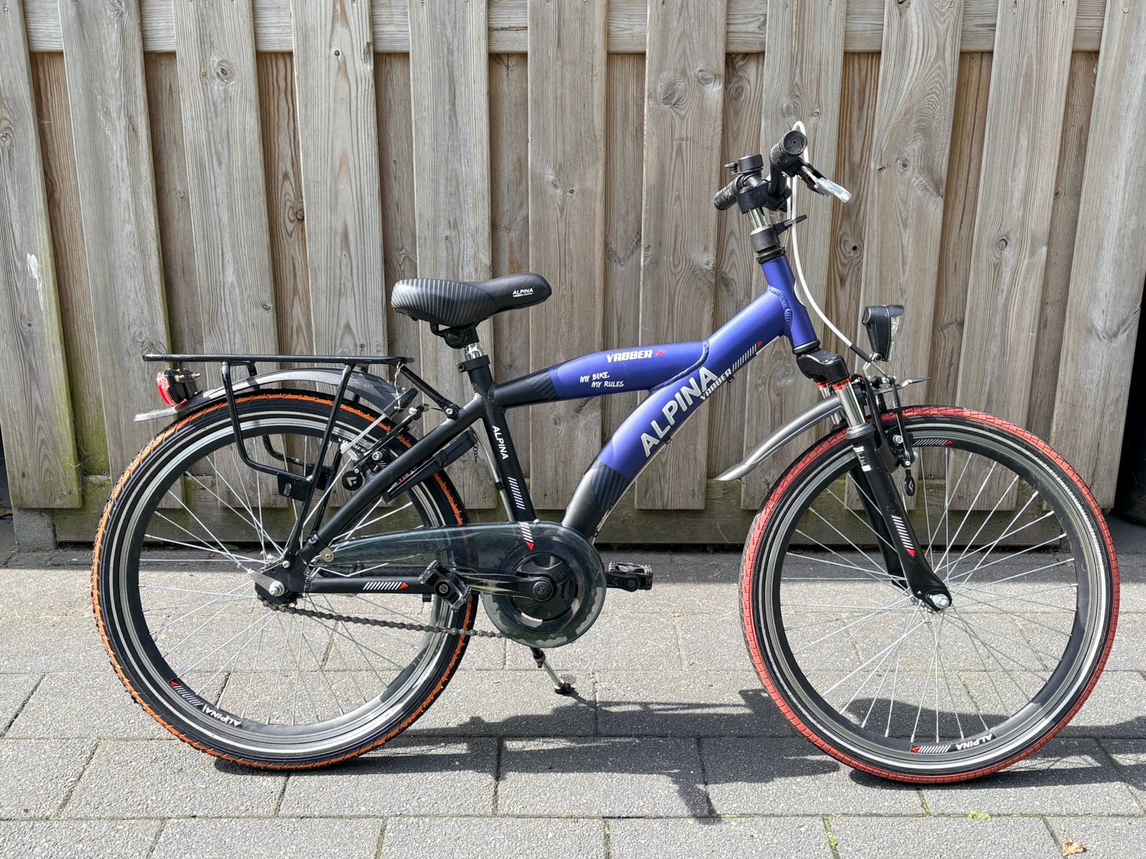 Alpina Yabber 22 inch jongensfiets, Ophalen, Terugtraprem, 22 inch, Gebruikt