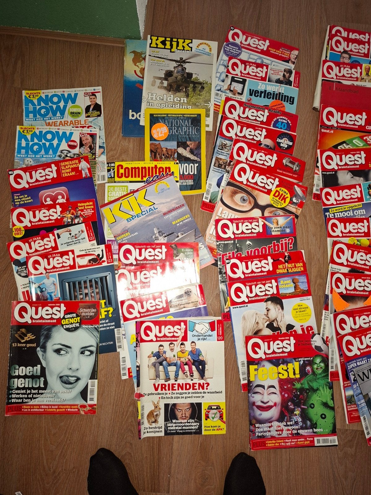 Grote collectie Quest, KIJK, Know How en meer tijdschriften, Boeken, Tijdschriften en Kranten, Ophalen of Verzenden, Gelezen, Wetenschap en Natuur