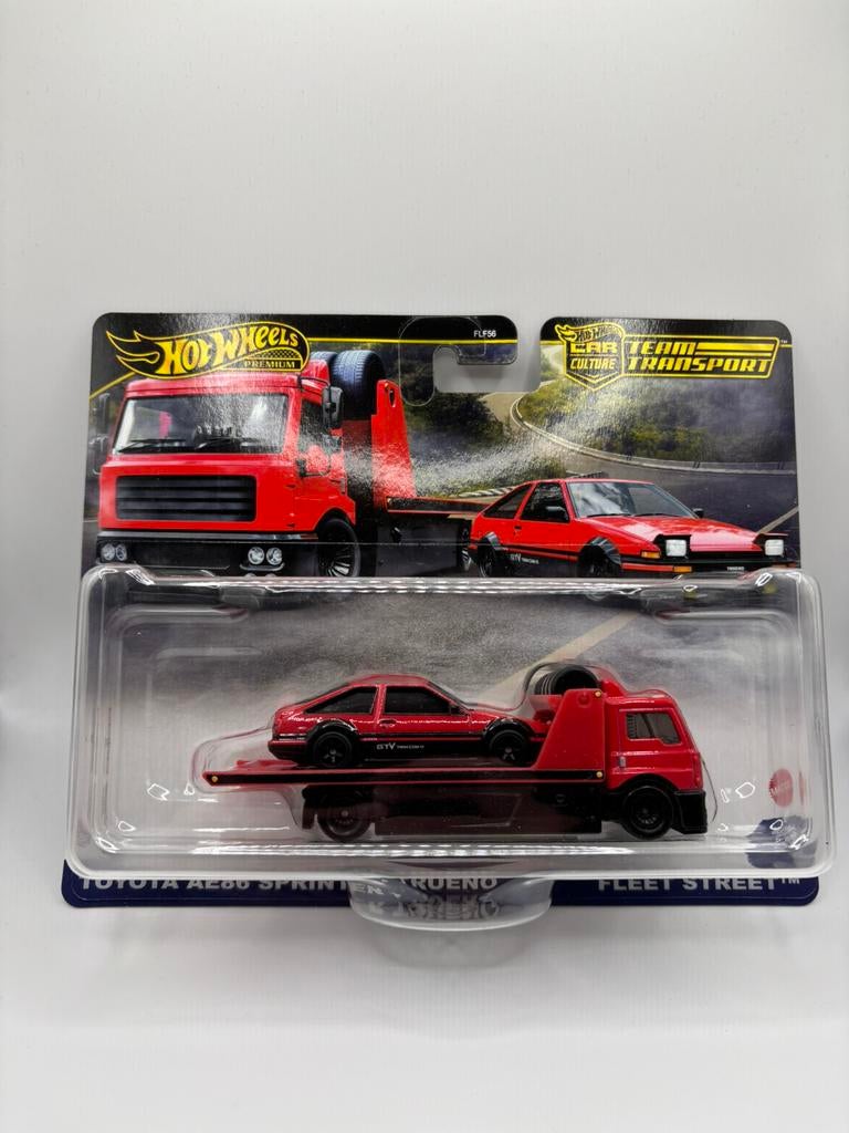 Hot wheels Team transport Toyota AE86, Ophalen of Verzenden, Zo goed als nieuw, Auto