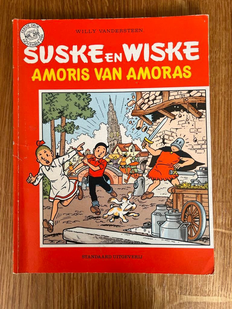 Suske en Wiske: Amoris van Amoras (Nr. 200) eerste druk, Eén stripboek, Ophalen of Verzenden, Gelezen