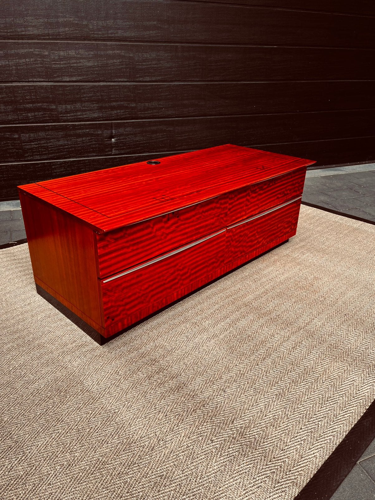 Schuitema decoforma tv audio meubel. Artdeco, Ophalen, 50 tot 100 cm, Kersenhout, 125 cm of meer