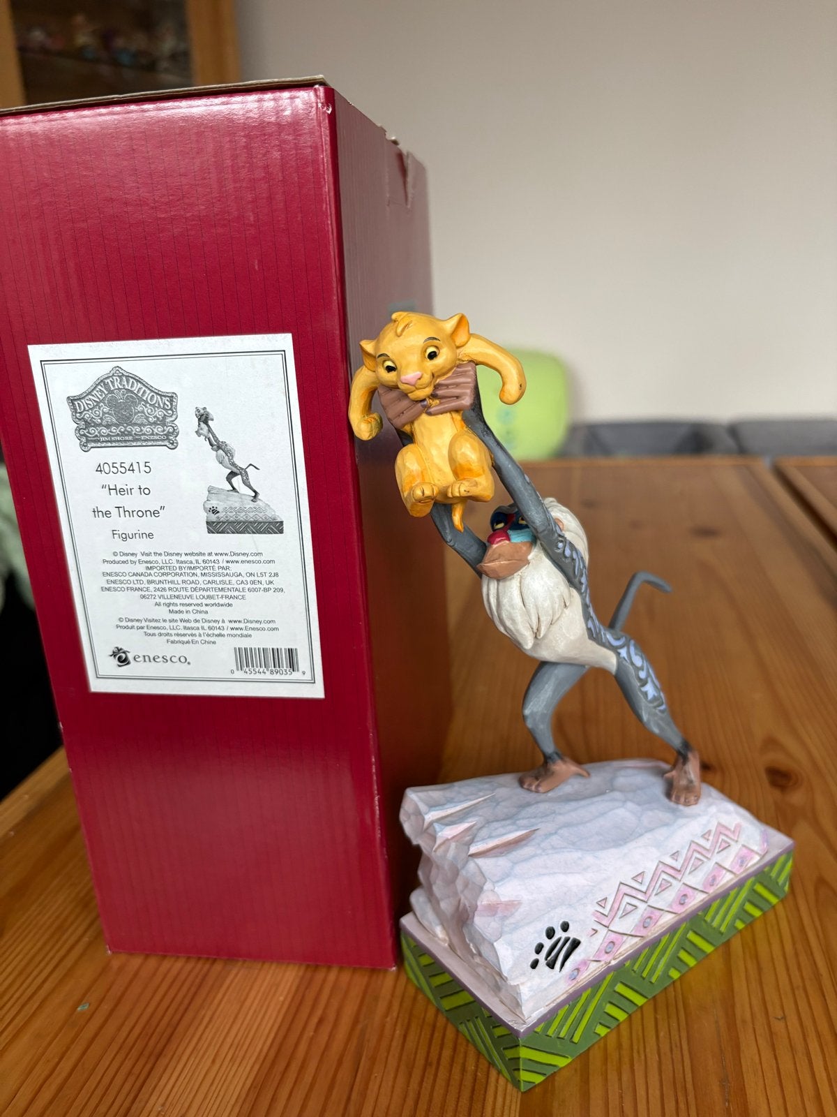 Disney Traditions Leeuwenkoning Simba & Rafiki Beeldje, Ophalen of Verzenden, Leeuwenkoning of Jungle Boek, Zo goed als nieuw