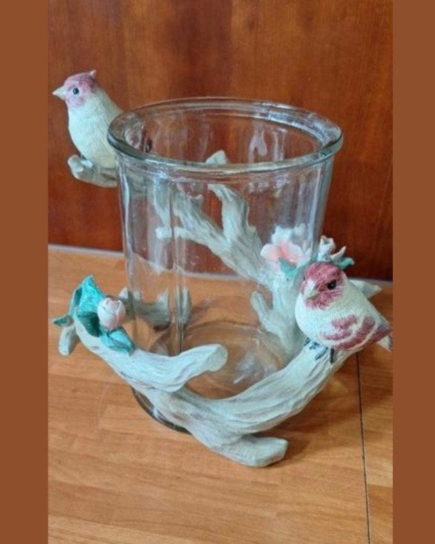 Bloemvaas    bloempot     vogels, Ophalen