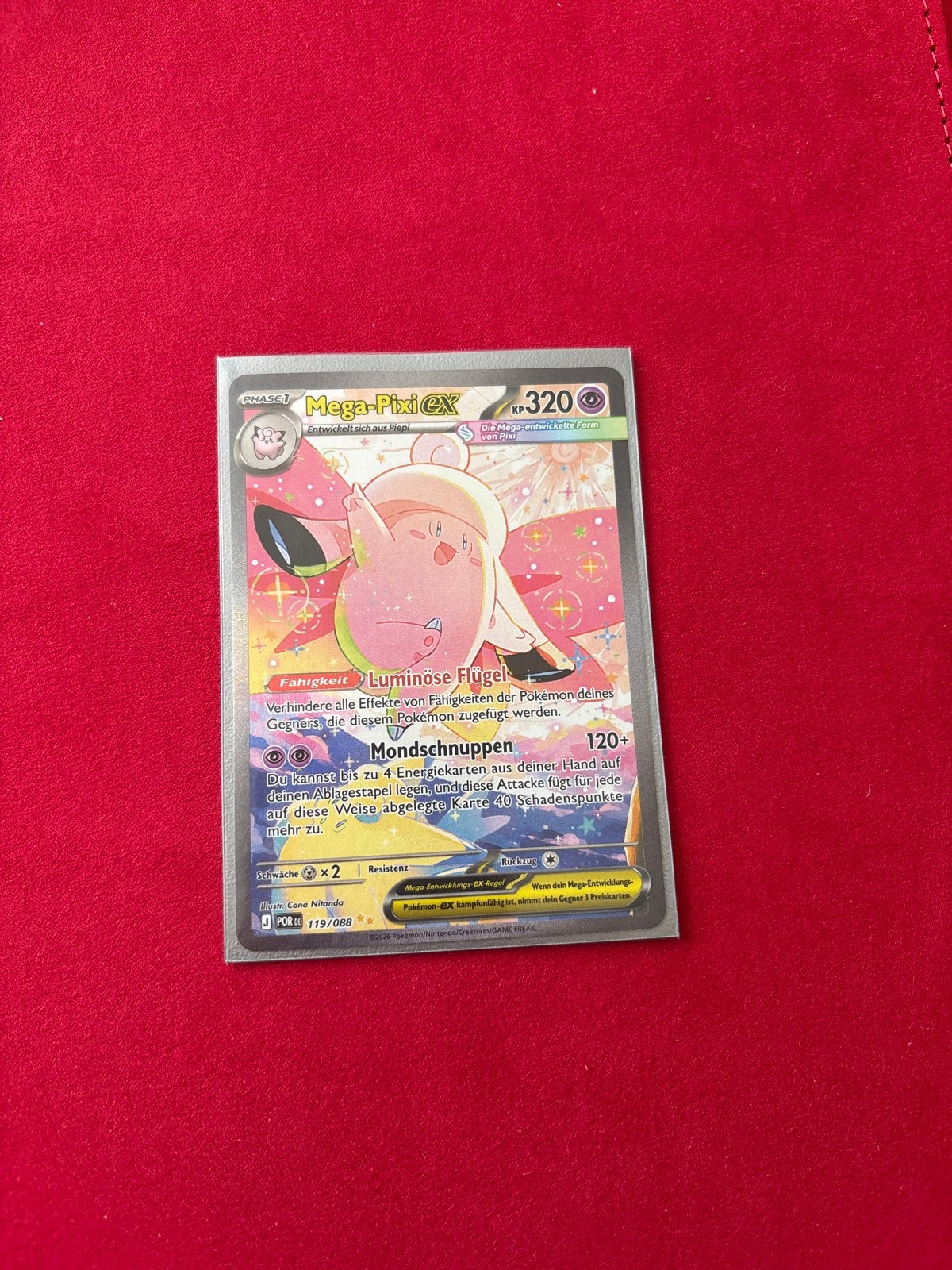 Pokémon Kaart Mega-Pixi EX 119/088 - Zeldzaam, Hobby en Vrije tijd, Ophalen of Verzenden, Zo goed als nieuw, Losse kaart
