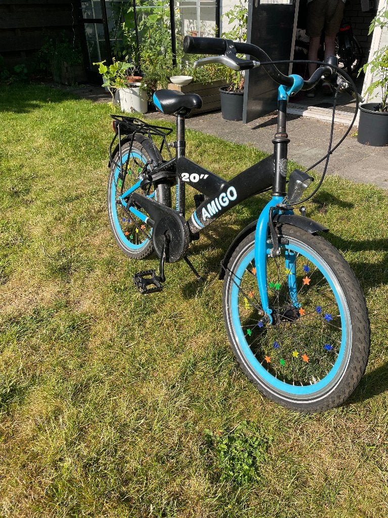 Amigo 20” inch fiets zwart blauw, Ophalen, Gebruikt, Amigo, Terugtraprem