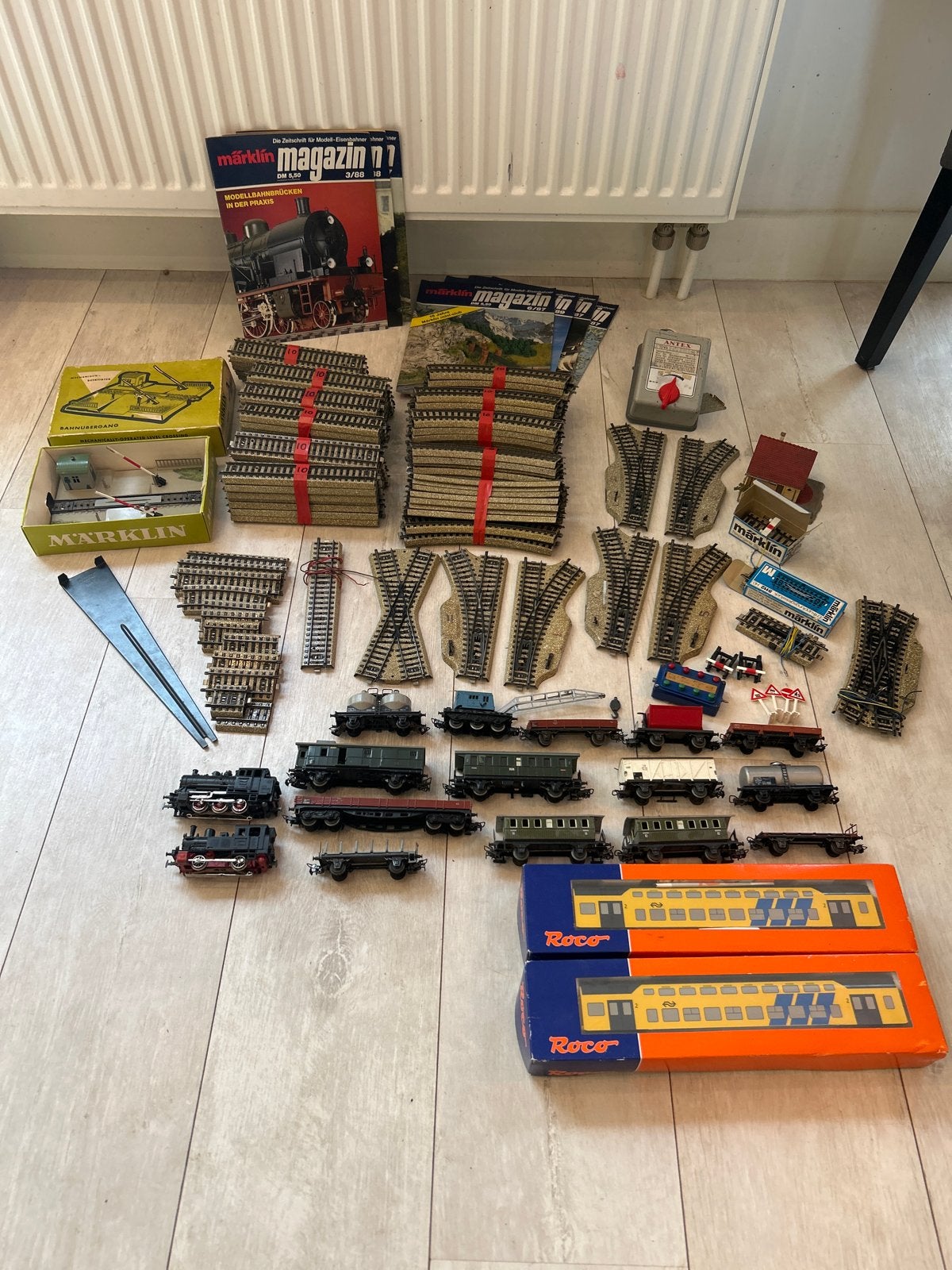 Grote Märklin Treinset met Rails, Locomotieven en Wagons, Hobby en Vrije tijd, Wisselstroom, Verzenden, Analoog, Märklin
