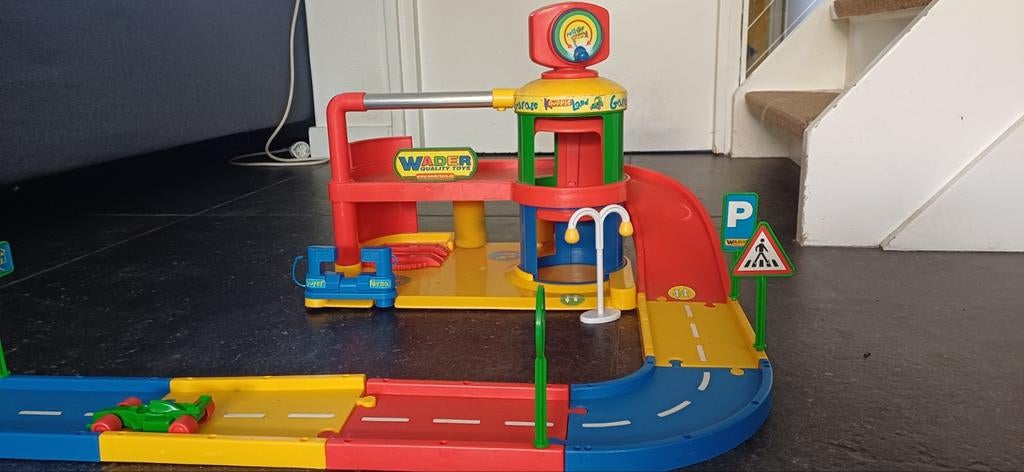 Wader auto garage met wegen, Ophalen