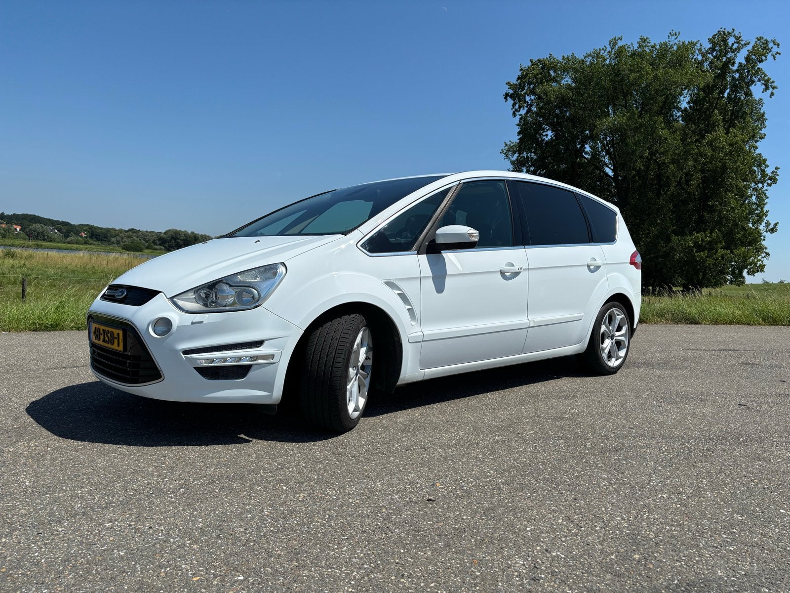 Ford S-Max 2.0 Stci 149KW Powershift 2010 Wit, Zwart, 4 cilinders, 7 stoelen, Wit