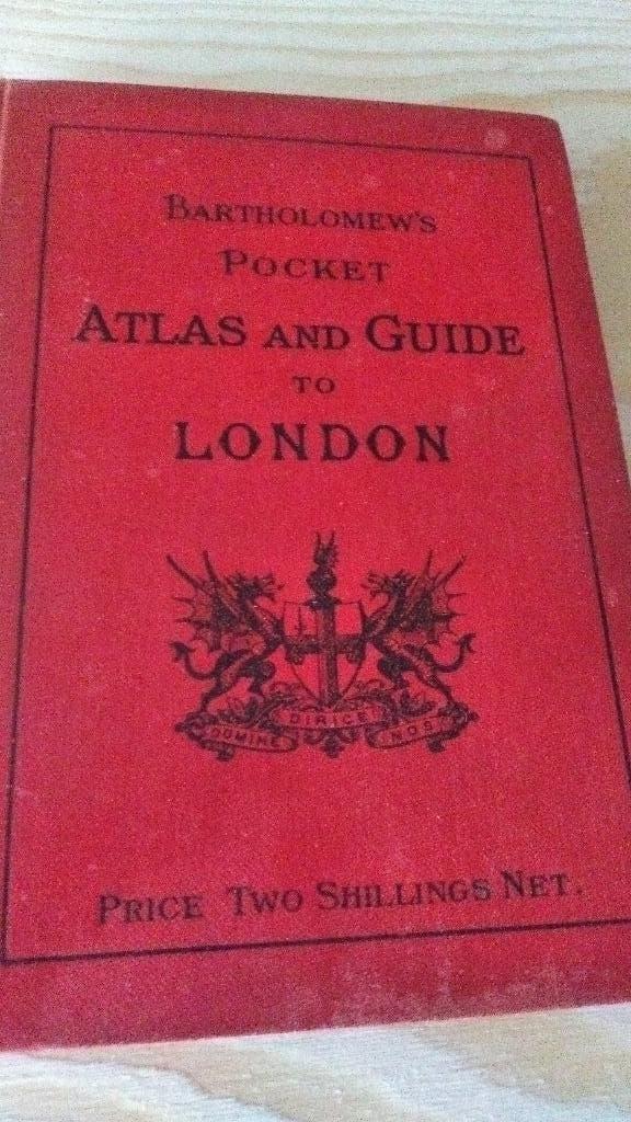 Bartholomew's Pocket Atlas and Guide To London 1929, Boeken, Atlassen en Landkaarten, Gelezen, Verenigd Koninkrijk, Verzenden
