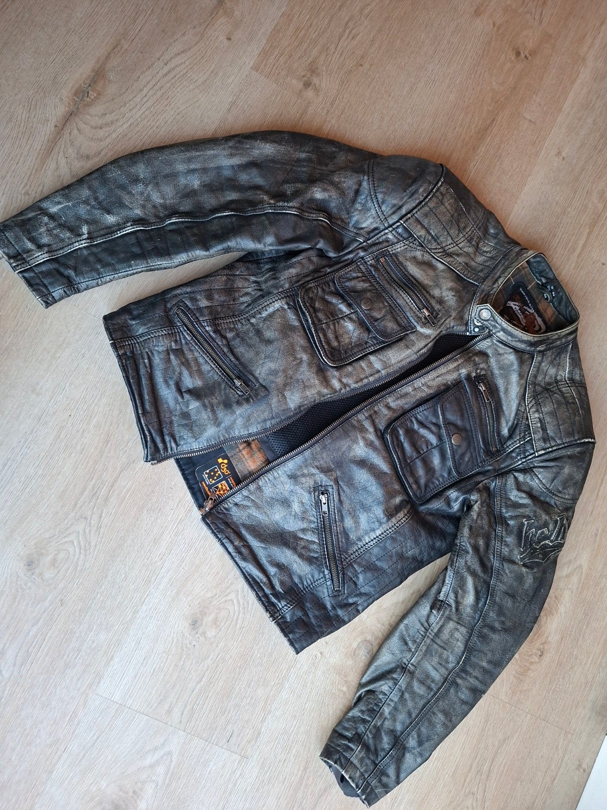 Held Leren Motorjas met Flanel Binnenvoering, Ophalen, Held, Heren, Jas | leer