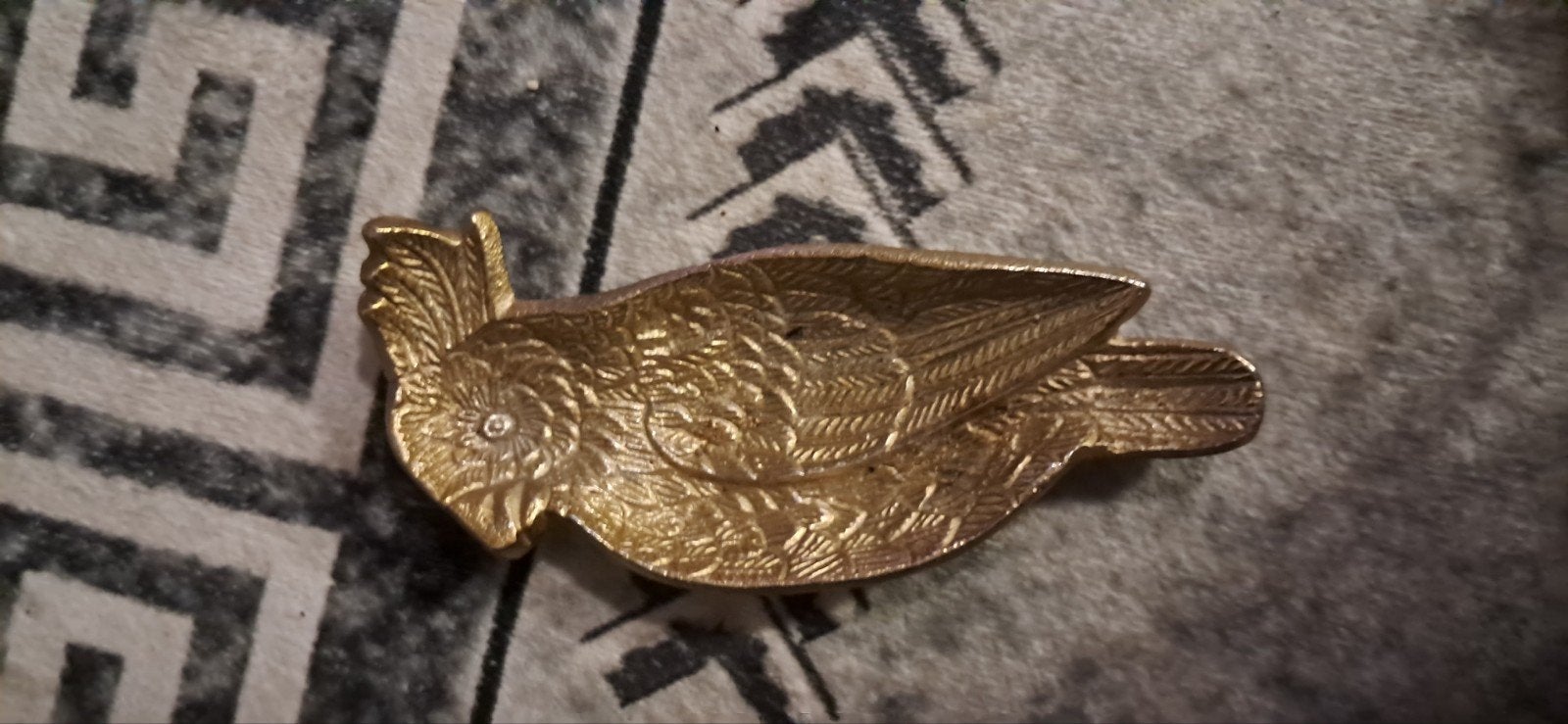 Gouden Uil Schaal - Decoratieve Schaal in Uilvorm, Antiek en Kunst, Ophalen of Verzenden