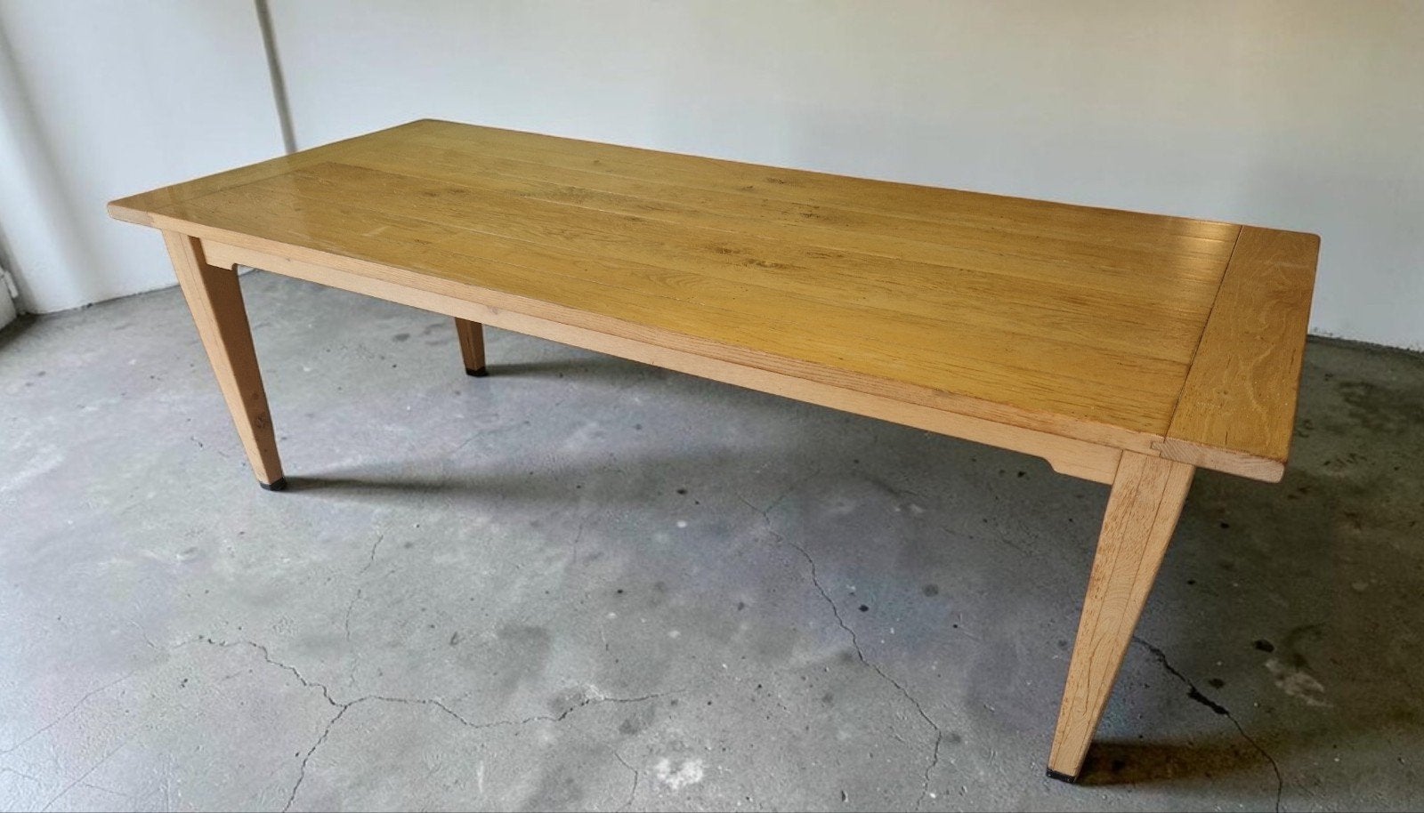 Antieke Franse Kloostertafel Massief Eiken 250x100cm, Ophalen