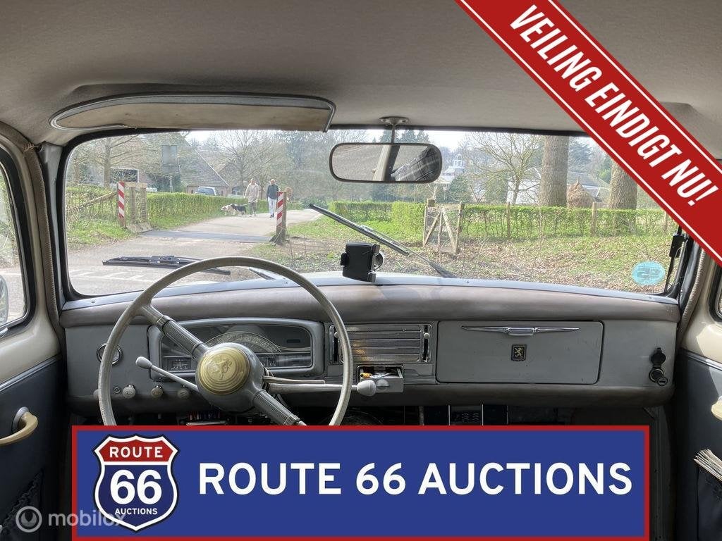 Peugeot 403 Commerciale | 1958 | Route 66 Auctions, Auto's, Overige carrosserieën, Zwart, Bedrijf, Handgeschakeld