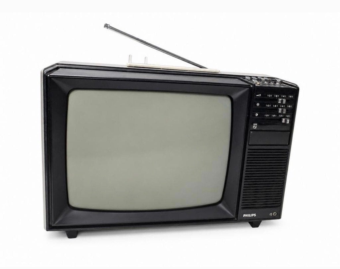 Retro Antieke Philips TV Televisie - Vintage Design, Antiek en Kunst, Antiek | Tv's en Audio, Ophalen of Verzenden