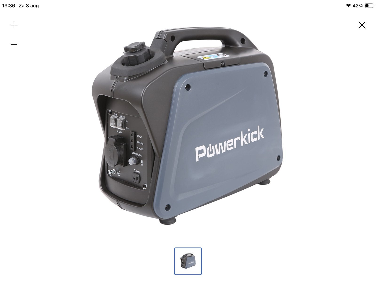 Powerkick 1200 Outdoor Generator - Z.G.A.N., Caravans en Kamperen, Ophalen, Zo goed als nieuw