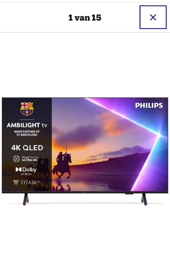 Philips 55PUS8500/12 55” 4K QLED Ambilight Smart TV (SEALED), Ophalen, Nieuw, Tv en Weergevers