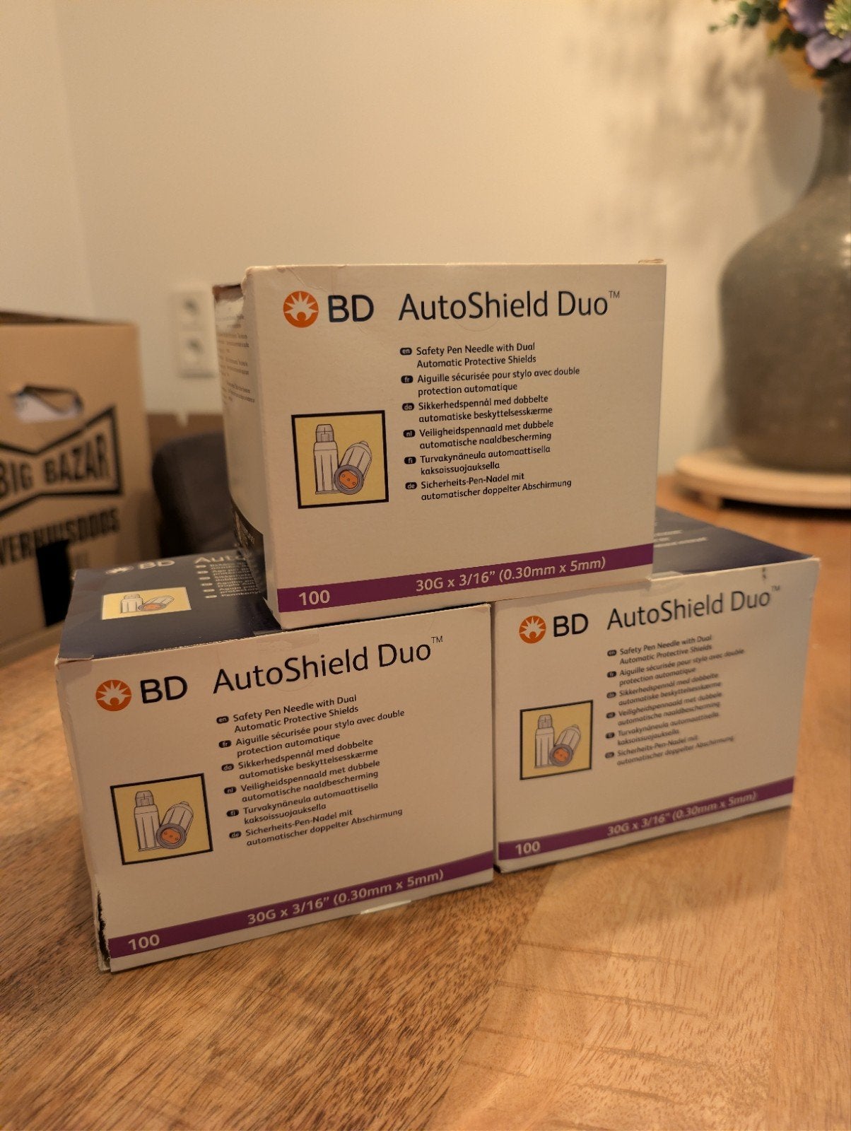300 stuks BD AutoShield Duo 0.30 mm x 5mm 30g x 3/16, Diversen, Ophalen of Verzenden, Nieuw