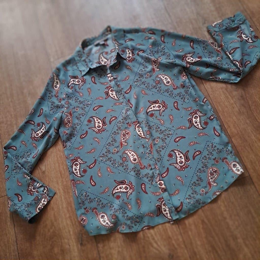 blouse petrol mt L, Maat 38/40 (M), Primark, Ophalen of Verzenden, Zo goed als nieuw