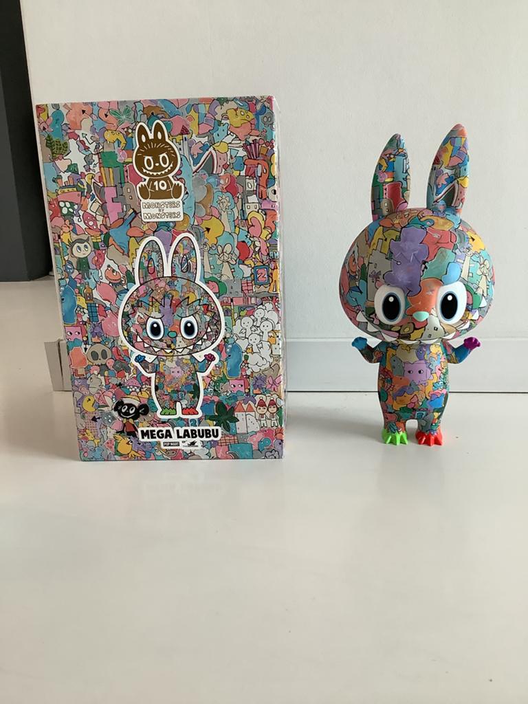 Mega Labubu 400% 10th Anniversary Popmart., Ophalen of Verzenden, Nieuw