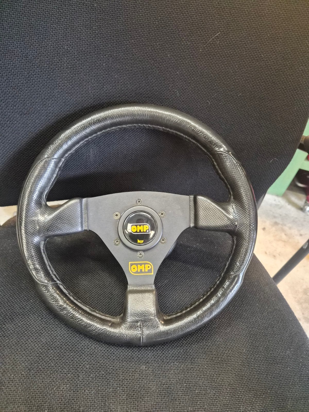 OMP Sportstuur 30 cm - Zwart Leder, Ophalen of Verzenden, Gebruikt, Volkswagen