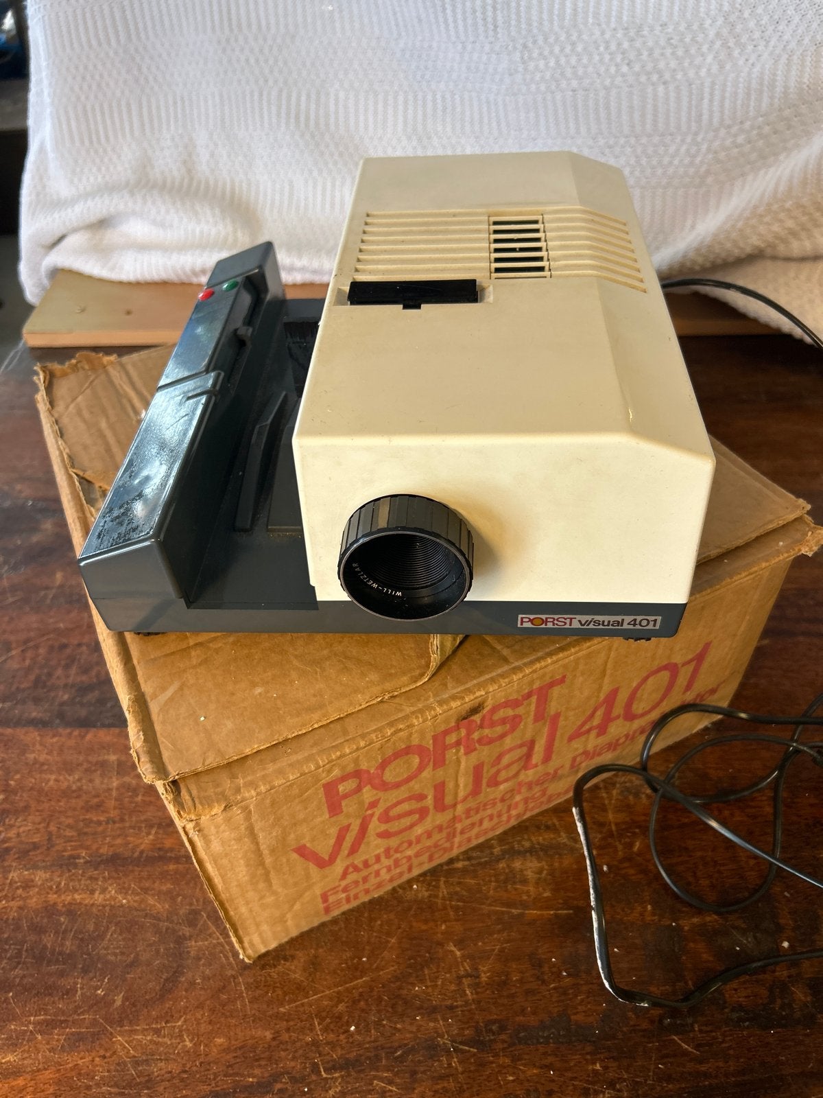 Porst Visual 401 Diaprojector - Vintage Model, Ophalen of Verzenden, Gebruikt