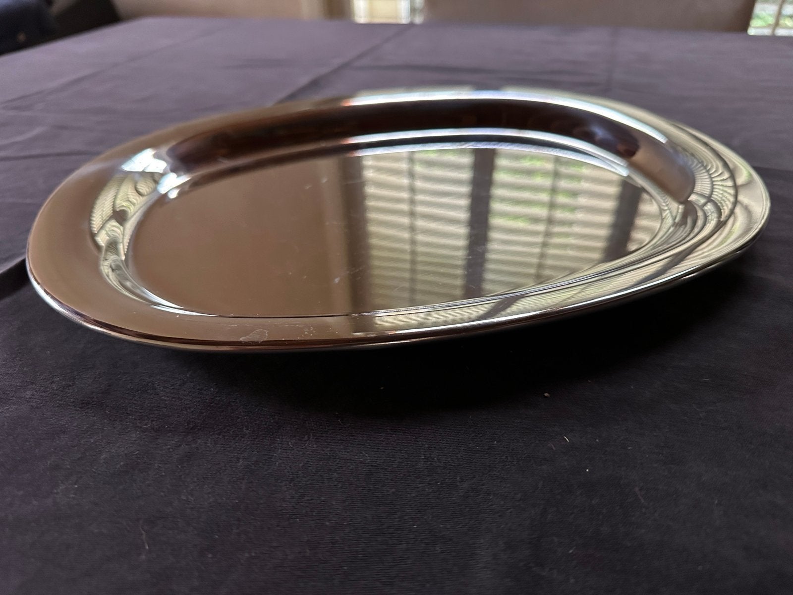Alessi rvs serveelschaal 36x29 cm, Overige materialen, Verzenden, Overige typen, Zo goed als nieuw