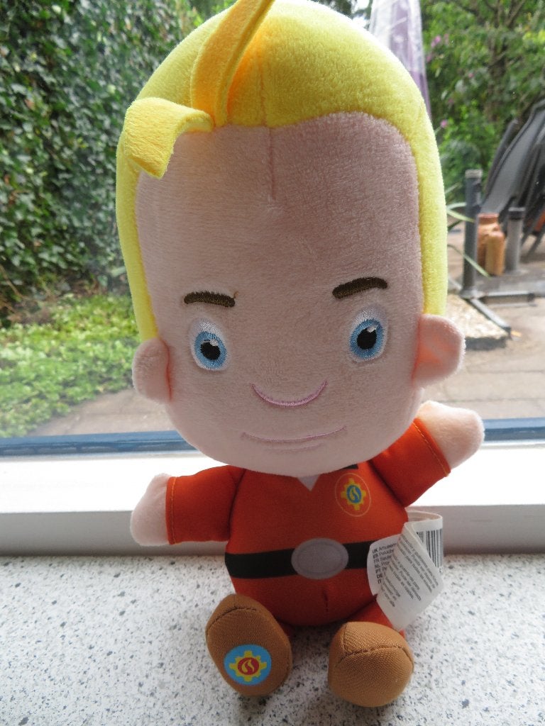 Brandweerman Sam en Tom merk SEGA Fireman velours, Overige typen, Ophalen of Verzenden, Zo goed als nieuw, Wasbaar