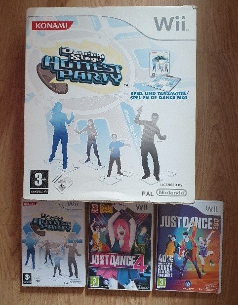 Wii dancemat met 3 spellen, Spelcomputers en Games, Games | Nintendo Wii, Muziek, 2 spelers, Ophalen of Verzenden, Zo goed als nieuw