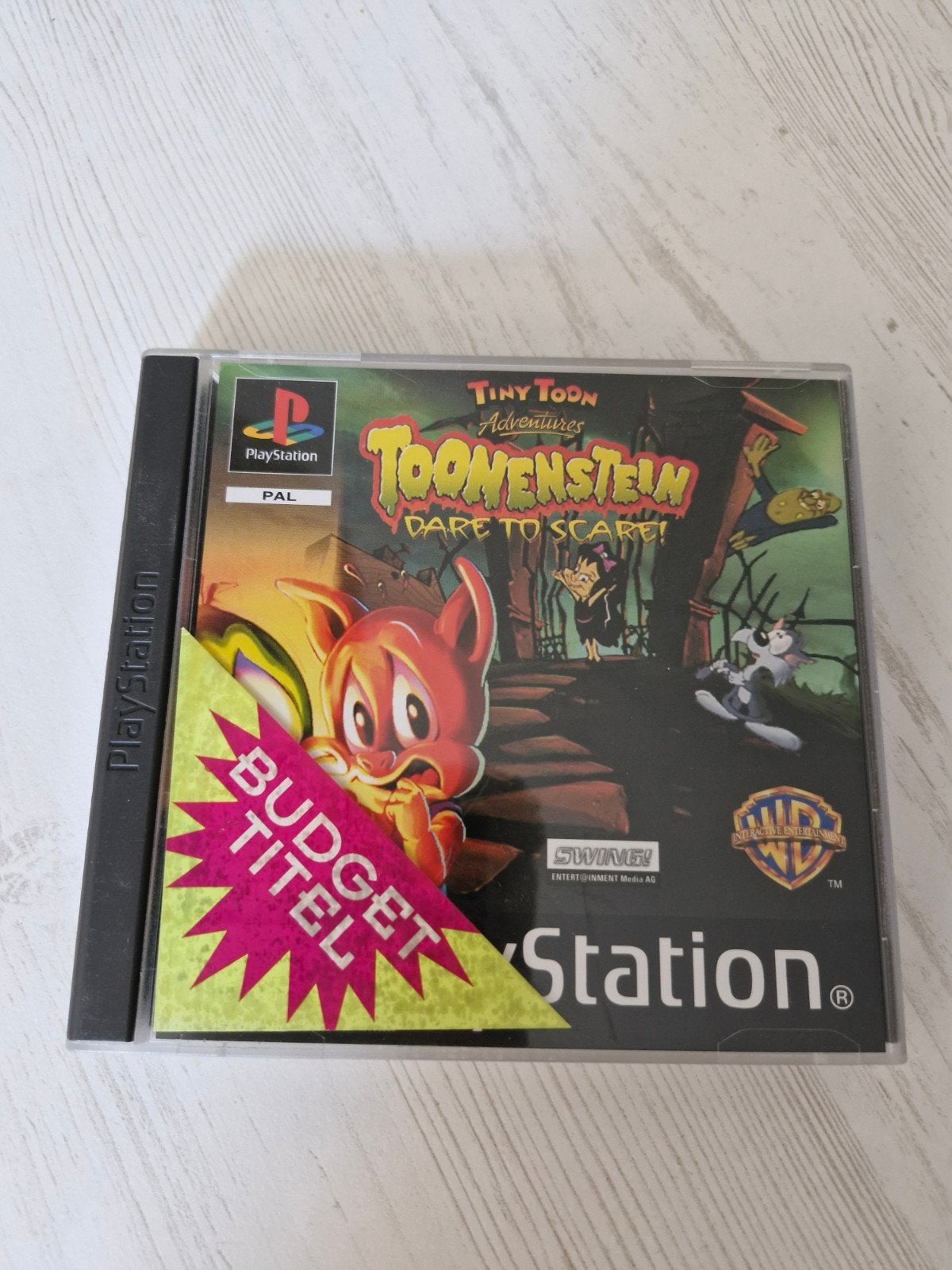 Tiny Toon Adventures: Toonenstein (PlayStation 1), Gebruikt, 1 speler, Ophalen of Verzenden, Vanaf 3 jaar