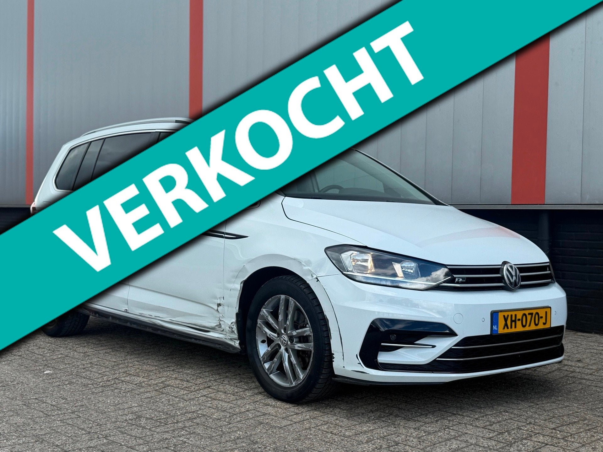 Volkswagen Touran 1.2 TSI R Line 7 PERS NAP!, Auto diversen, Volkswagen, Wit, Handgeschakeld, Benzine