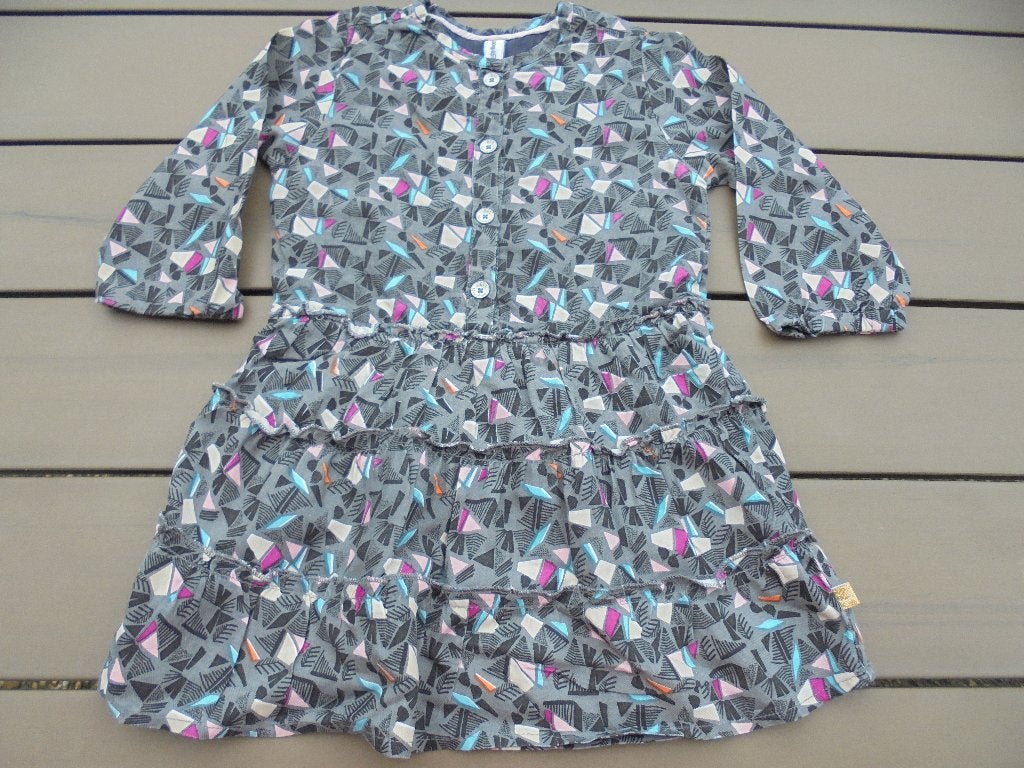 Grijs bont jurkje BABYFACE, Kinderen en Baby's, Babykleding | Maat 80, Babyface, Meisje, Jurkje of Rokje, Ophalen of Verzenden